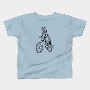 SEEMBO Otter Cycling Bicycle Bicycling Biker Biking Riding Bike Kids T-Shirt